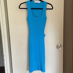 Self-Portrait Vibrant Blue Midi Dress